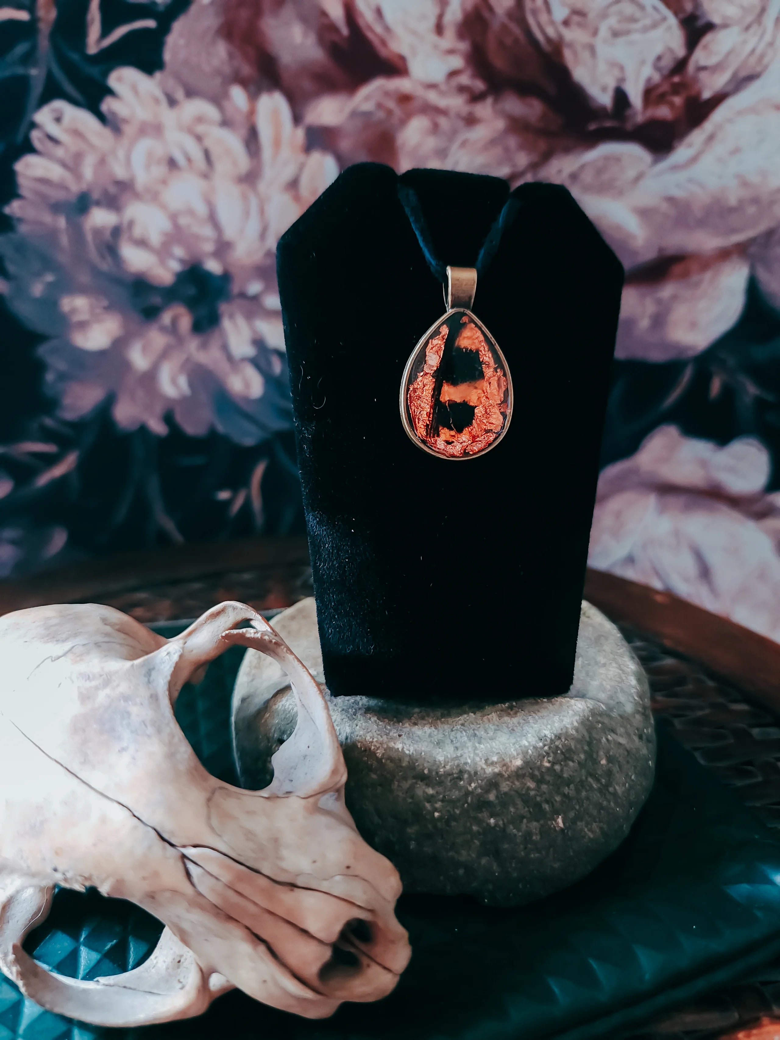20" Butterfly Wing Pendant in Resin - Nature-Inspired Jewelry | Kore Design Co