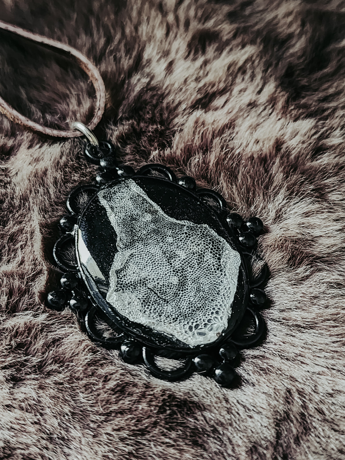 20" Gecko Shed Skin Resin Pendant Necklace- Handcrafted by Kore Design Co