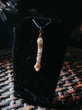 18" Wire-Wrapped Bobcat Footbone Pendant Necklace